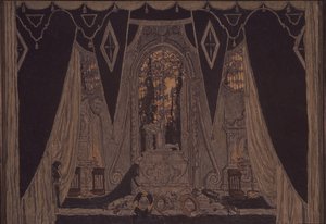 Scénografie ke hře Don Juan od J.-B. Molliére, 1910 od Aleksandr Jakovlevic Golovin