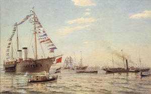 Německý císař Vilém II na návštěvě Kronštadtu v červenci 1888, 1888