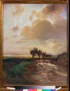 Venkovská cesta - obraz Alexeje Kondratyeviče Savrasova (1830-1897), olej na plátně od Alexei Kondratjewitsch Sawrassow
