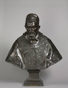 Portrét papeže Inocence X Pamphili, navržený v letech 1647-1648, litý 1650-1700.