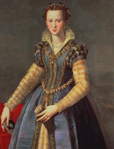 Marie de Medici (1573-1642), manželka Jindřicha IV z Francie (1553-1610) (panel)