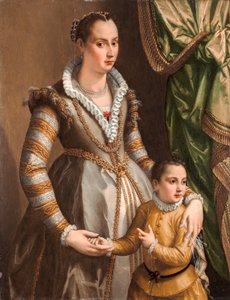 Portrét šlechtičny se synem od Alessandro Allori