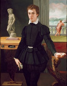 Portrét mladého muže, po roce 1560 od Alessandro Allori