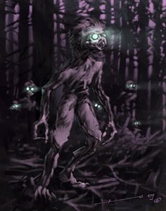 Legendaarinen olento: Chupacabras, Etelä-Amerikan vampyyripiirros Alessandro Lonati od Alessandro Lonati