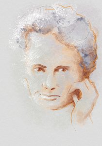 Marie Sklodowska Curie, 2023 (ilustrace) od Alessandro Lonati