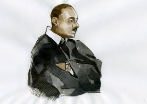 Pastori Martin Luther Kingin (1929-1968) muotokuva od Alessandro Lonati