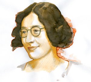 Portrét Simone Weilové (1909-1943), francouzské filozofky od Alessandro Lonati