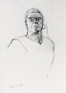 Portrét piráta (soukromníka) nebo busta námořníka. Kresba Alessandro Lonati od Alessandro Lonati