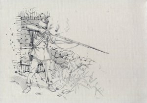Toinen imperiumi (1852-1870): jalkaväki ampui, Itävallan armeijan sotilas, Itävalta-Unkari (Itävalta-Unkari) od Alessandro Lonati