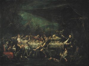 Bohémská svatební hostina, c.1730-35 od Alessandro Magnasco