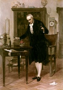 Volta ve své laboratoři od Alessandro Rinaldi