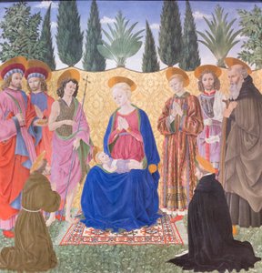 Madonna ja lapsi pyhimysten kanssa, tunnetaan Cafaggiolo-alttaritauluna