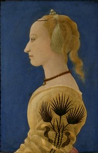 Portrét dámy ve žlutém, c.1465 (panel)