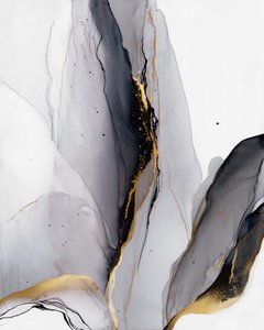 Elegantní zlatá a šedá vlna