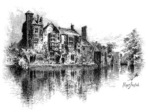 Wells Palace, Somerset, 1895. od Alex Ansted