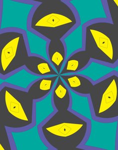 arabeska #4, 2019, (smíšená média) od Alex Caminker