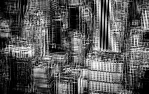 city strings, 2019, (fotografie) od Alex Caminker