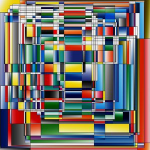 krvinky, 2019, (gradient) od Alex Caminker