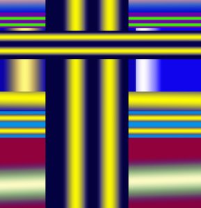 vysokonapěťové dráty, 2019, (gradient) od Alex Caminker