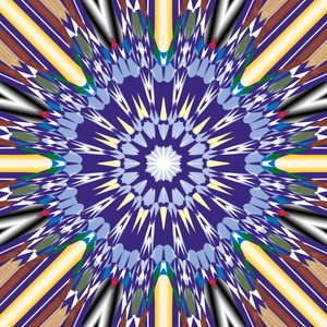 mandala, 2019, (kombinovaná média) od Alex Caminker