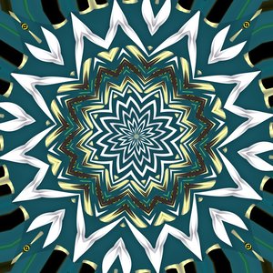 přírodní ornament, (digitální) od Alex Caminker