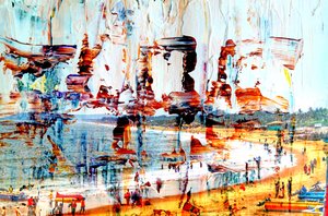 on the Bay, 2019, (kombinovaná média) od Alex Caminker