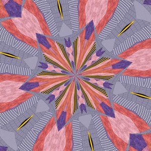 ornament #72,2019, (kombinovaná média) od Alex Caminker