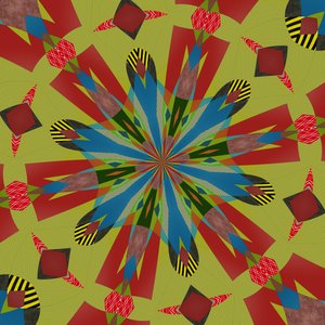 ornament #80,2019,(kombinovaná média) od Alex Caminker