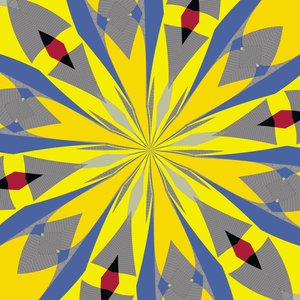 symetrie #14,2019,(kombinovaná média) od Alex Caminker