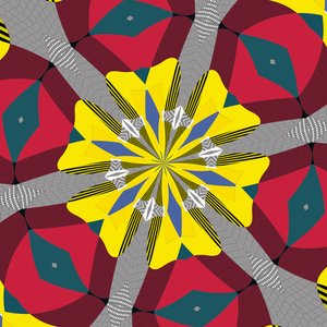 symetrie #17,2019,(kombinovaná média) od Alex Caminker