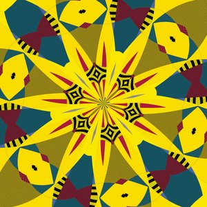 symetrie #18,2019,(kombinovaná média) od Alex Caminker