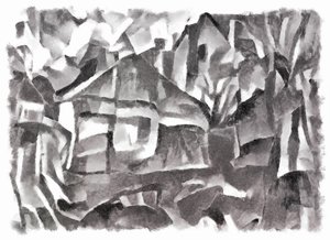 zobrazit (černá) #4, 2016, od Alex Caminker