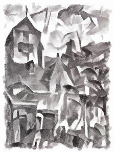 view (black) #6,2016, od Alex Caminker
