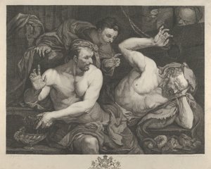 Joseph tlumočí sny faroahova vrchního komorníka a pekaře, 1766. od Alexander Bannerman