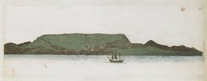 Přidat MS 15507 f.13 Endeavour, u pobřeží Ohňové země
