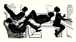 Ilustrace pro We Three and Troddles (litografie) od Alexander Carruthers Gould