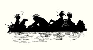 Ilustrace pro We Three and Troddles (litografie) od Alexander Carruthers Gould