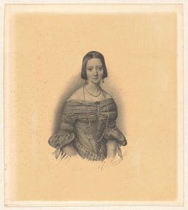 Portrét Antoinetty Marie Henriette Jeanne Reigersmanové, manželky Jonkheera pana Pietera van den Brandelera od Alexander Cesar August Valois (signed by artist)
