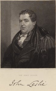 Sir John Leslie od Alexander Chisholm