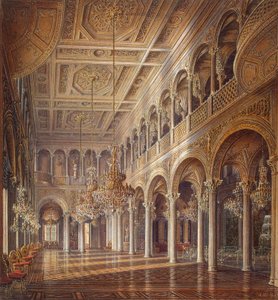 Interiéry Malé Ermitáže, Pavilonový sál, polovina 19. století. od Alexander Chrisophorovich Kolb