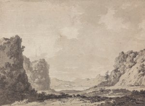 Údolí od Alexander Cozens