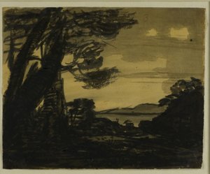 Kozy na okraji jezera od Alexander Cozens