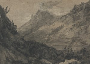 Horská krajina od Alexander Cozens
