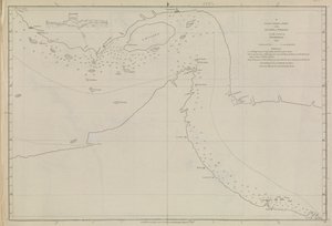Plány přístavů, Dalrymple, Alexander vydáno v roce 1791 ID číslo 41167-2001 Plošná mapa části Perského zálivu, částečně opravená poručíkem Edwardem Harveyem 1778.