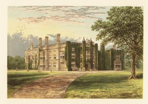 Drakelowe Hall, Derbyshire, Anglie. od Alexander Francis (after) Lydon