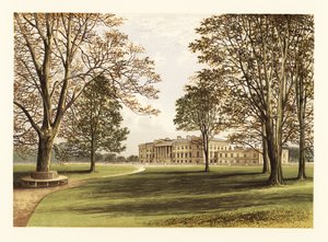 Hamilton Palace, Lanarkshire, Skotsko. ,1880 (rytina)