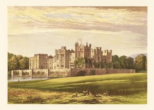 Hrad Raby, Durham, Anglie. od Alexander Francis (after) Lydon