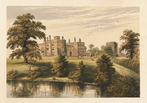 Hrad Ripley, Yorkshire, Anglie. ,1880 (rytina) od Alexander Francis (after) Lydon