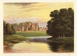 Zámek Sundorne, Shropshire, Anglie. ,1880 (rytina) od Alexander Francis (after) Lydon