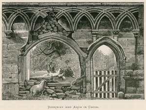 Bolton Priory, dveří a Arch ve sboru od Alexander Francis Lydon